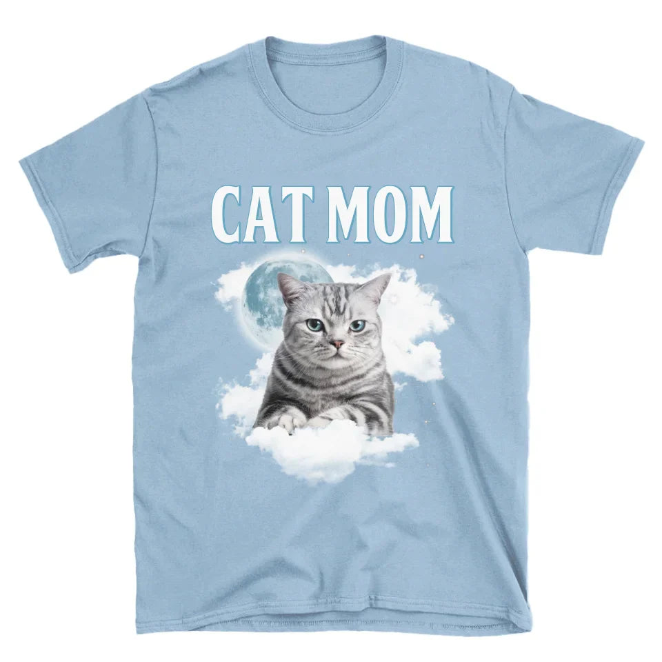 Custom Night Sky Pet Photo Upload T-Shirt
