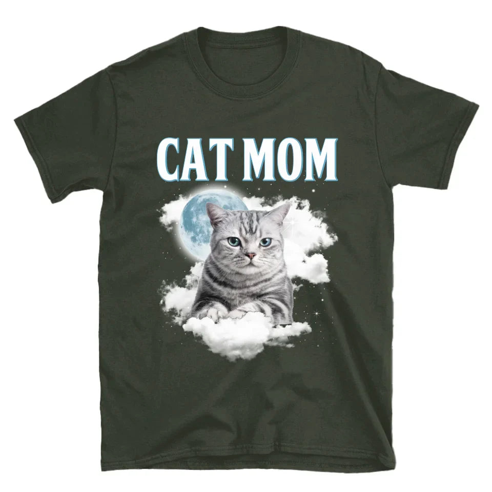 Custom Night Sky Pet Photo Upload T-Shirt