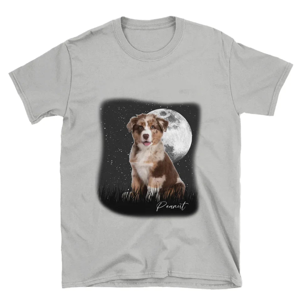 Full Moon Custom Pet Photo T-Shirt