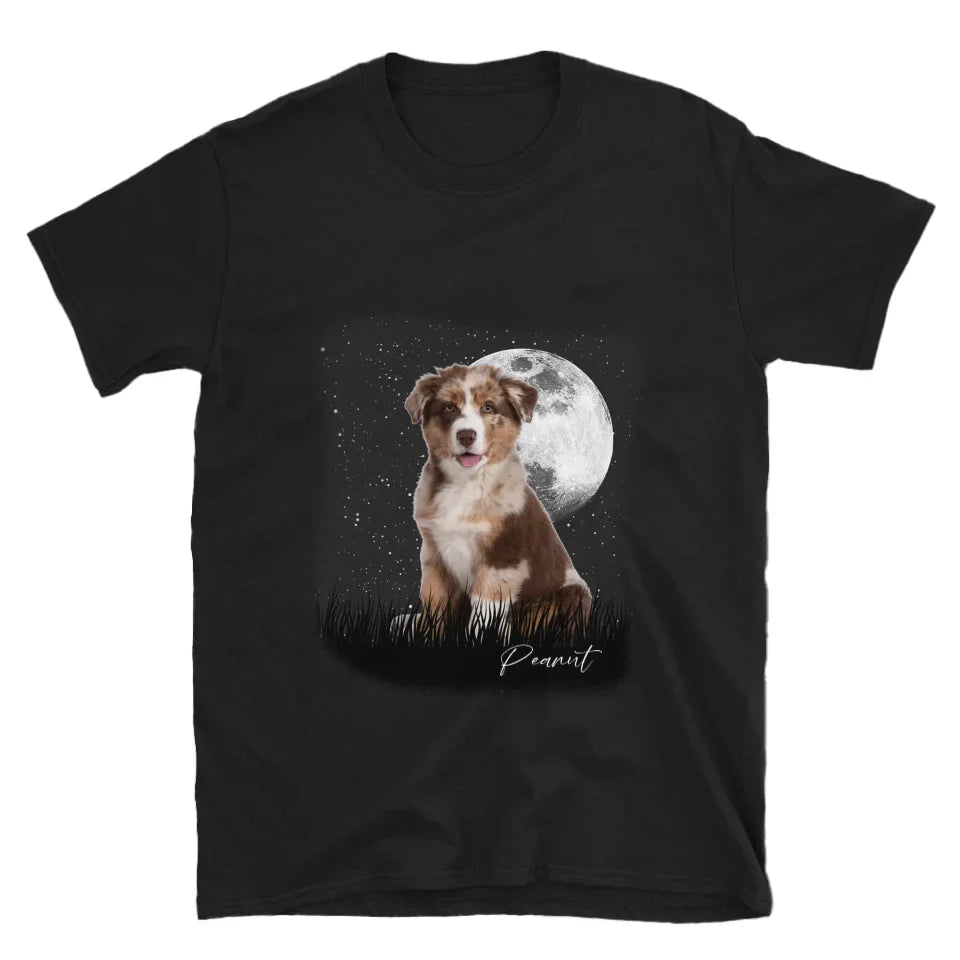 Full Moon Custom Pet Photo T-Shirt
