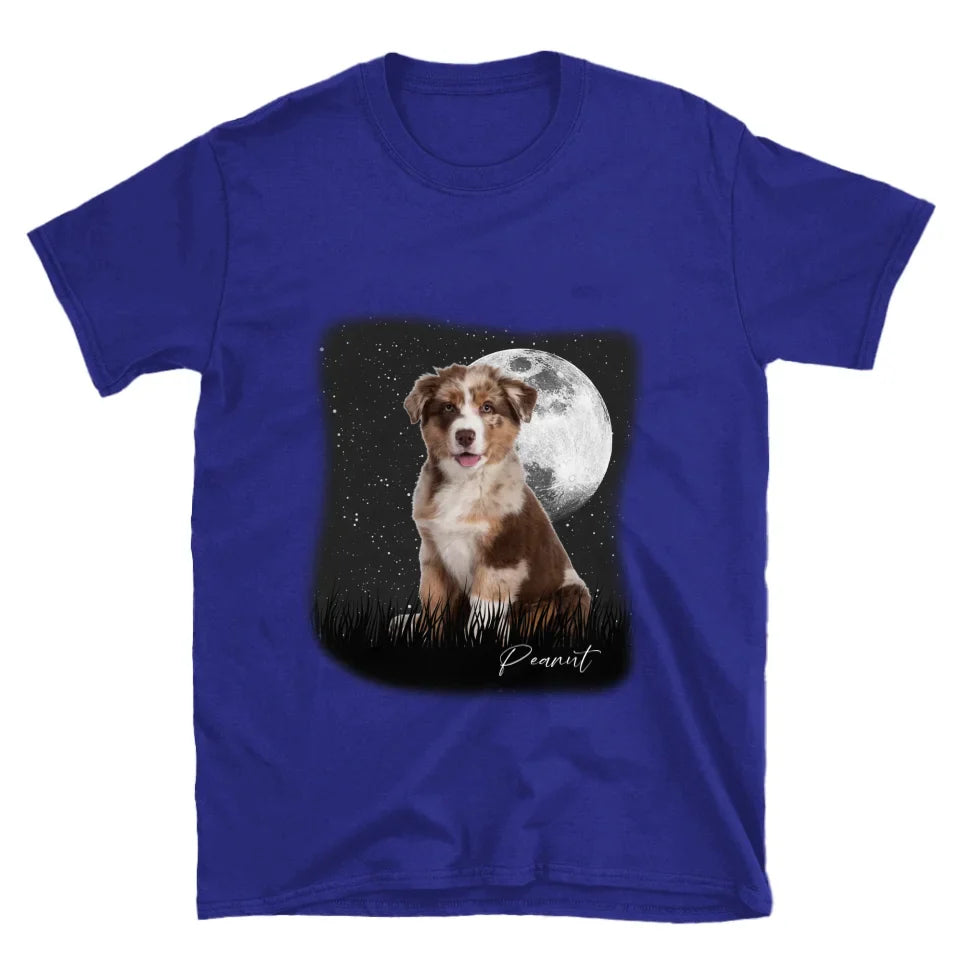 Full Moon Custom Pet Photo T-Shirt