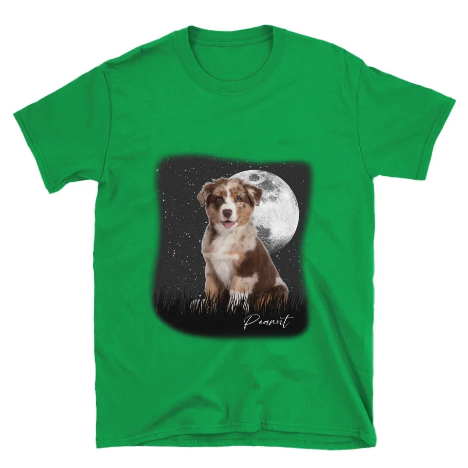 Full Moon Custom Pet Photo T-Shirt