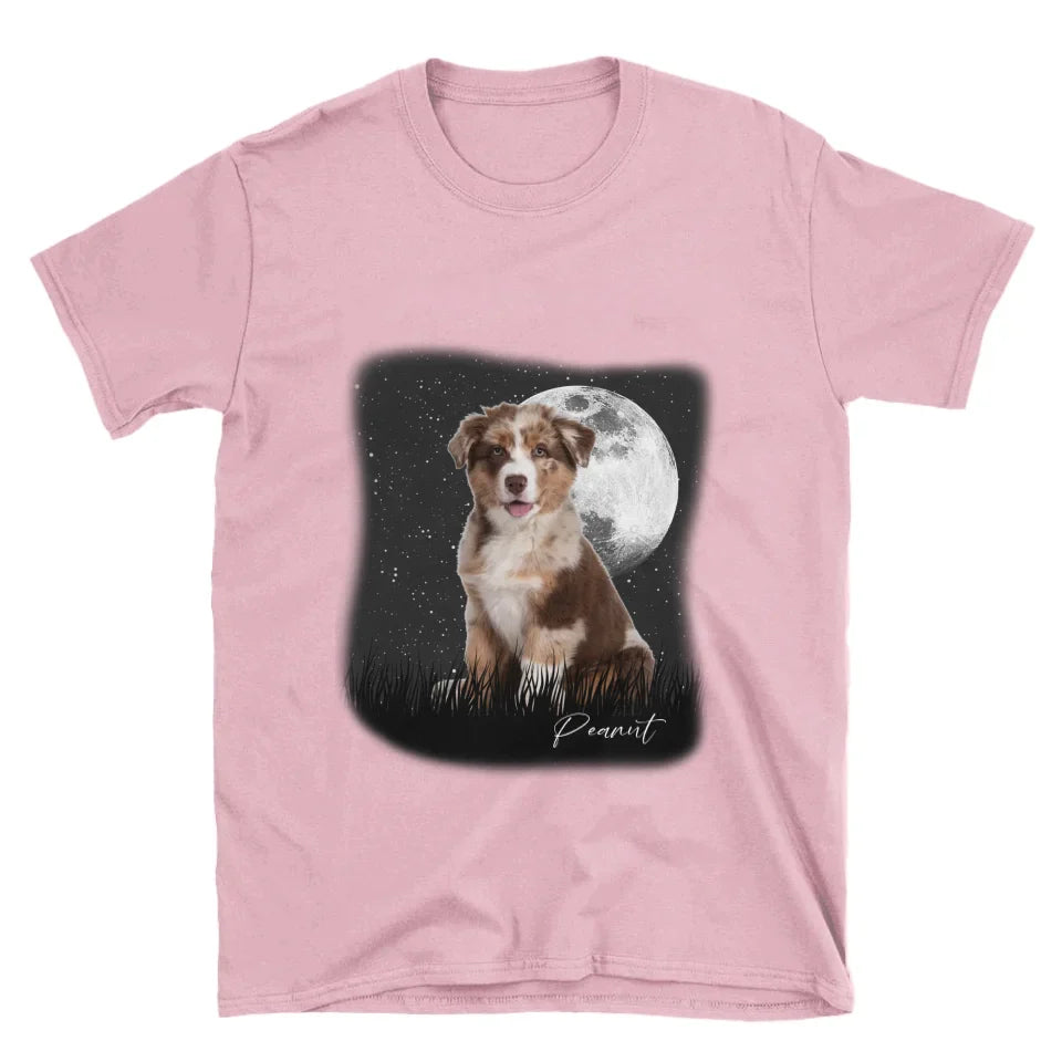 Full Moon Custom Pet Photo T-Shirt