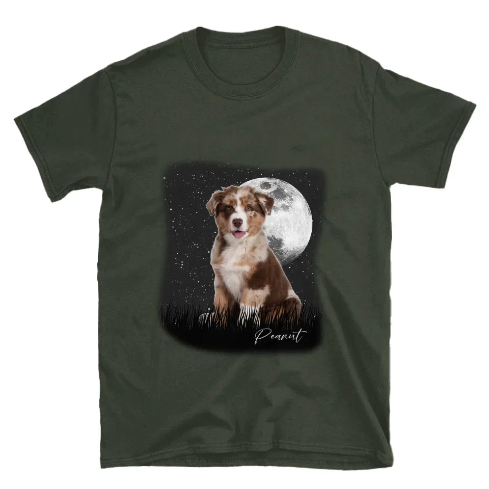 Full Moon Custom Pet Photo T-Shirt
