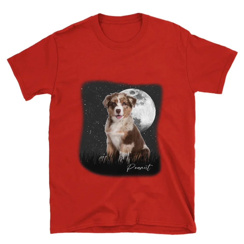Full Moon Custom Pet Photo T-Shirt