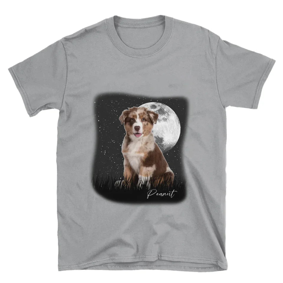Full Moon Custom Pet Photo T-Shirt