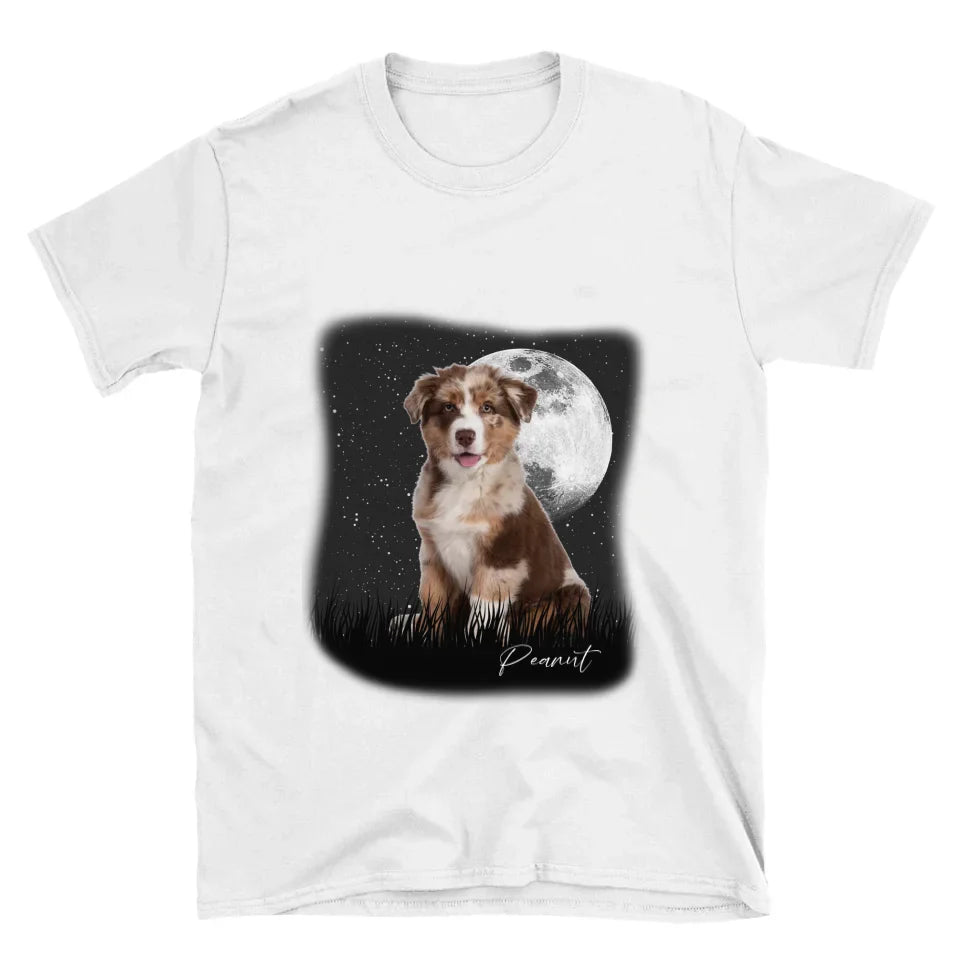 Full Moon Custom Pet Photo T-Shirt