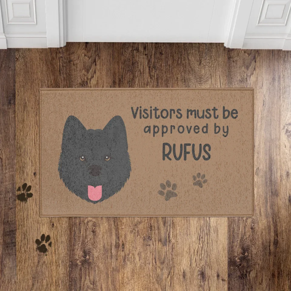 Personalized Visitors Must be Approved by Pet Doormat