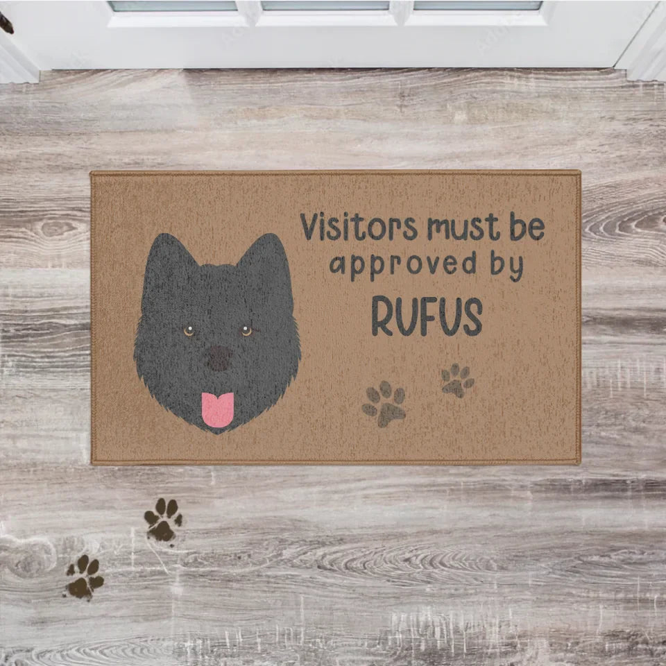 Personalized Visitors Must be Approved by Pet Doormat