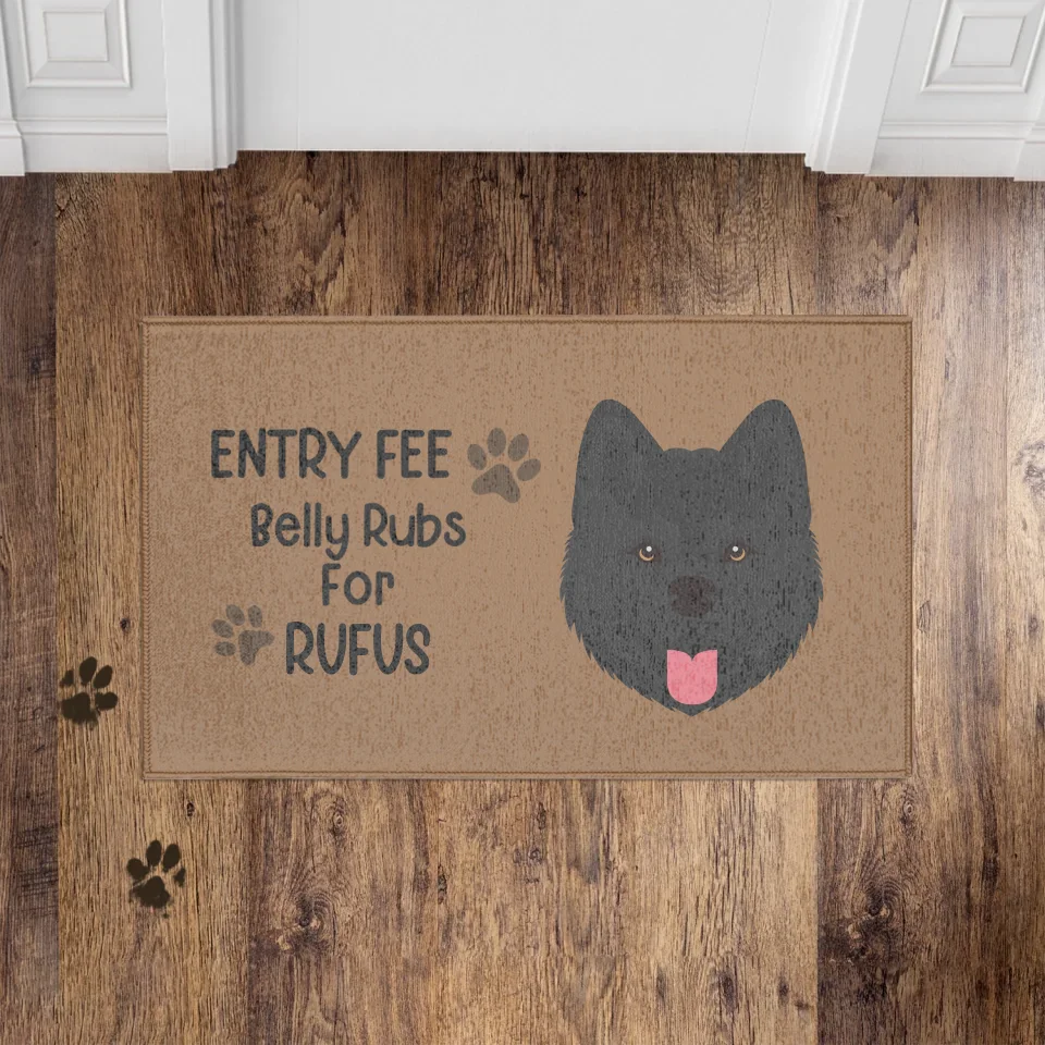 Personalized Custom Entry Fee Belly Rubs Doormat