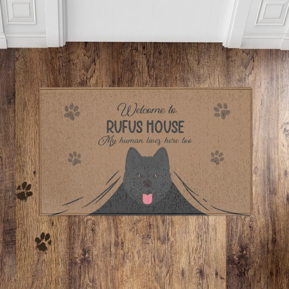 Personalized Welcome to Pet Name's House Custom Doormat