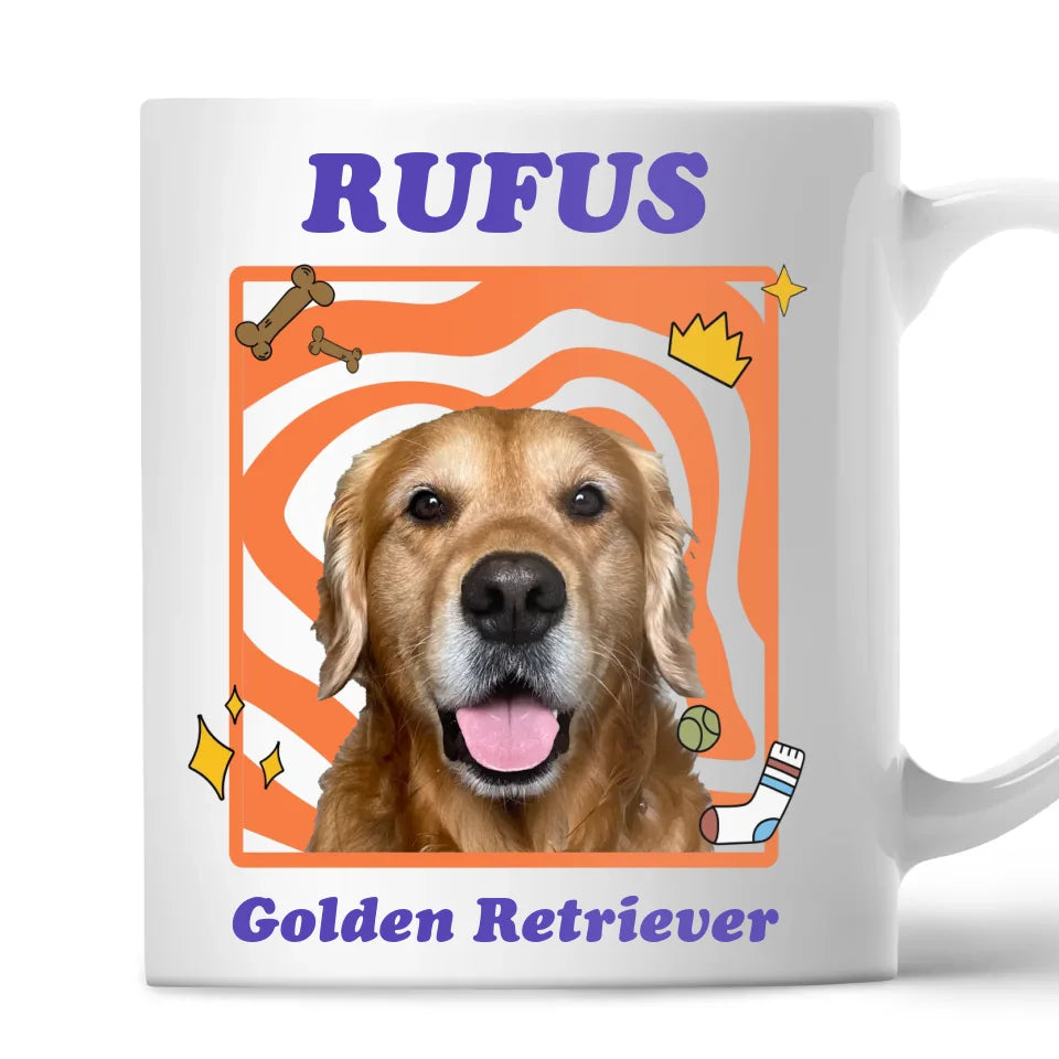 Personalized Pop Art Pet Photo Mug