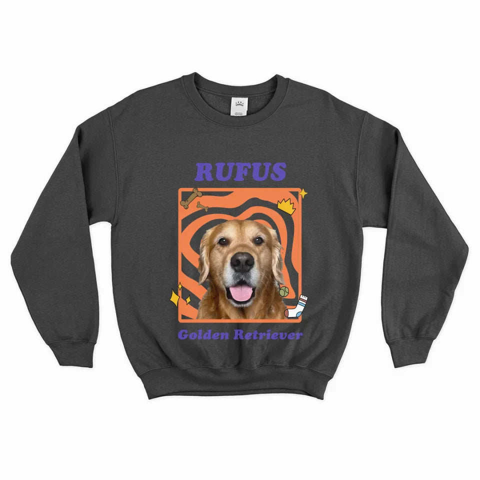 Personalized Pop Art Pet Photo Sweatshirt