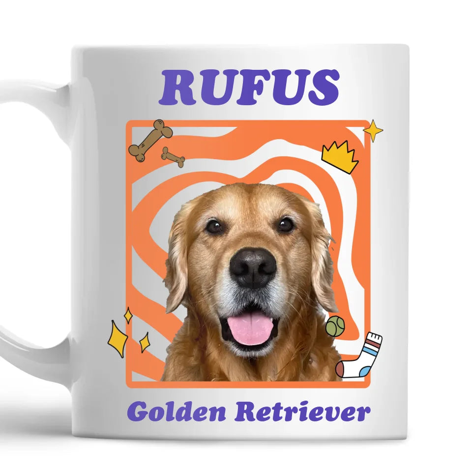 Personalized Pop Art Pet Photo Mug