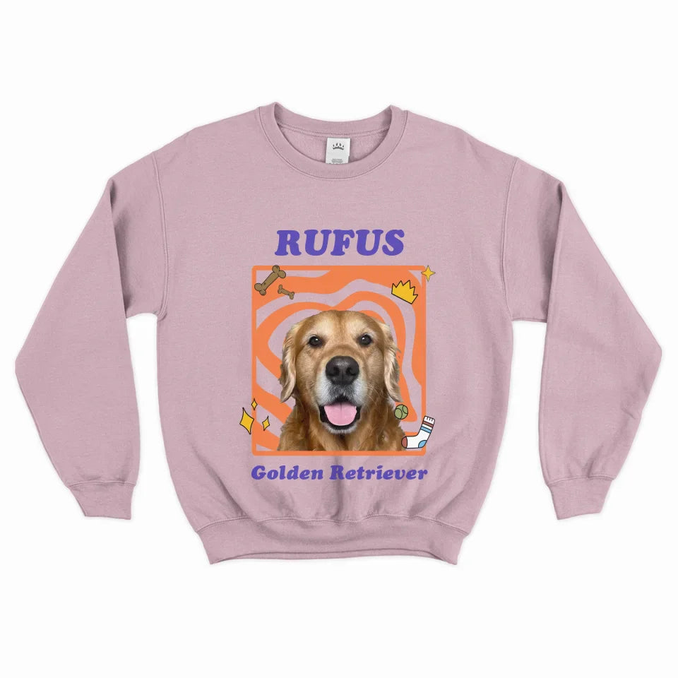Personalized Pop Art Pet Photo Sweatshirt