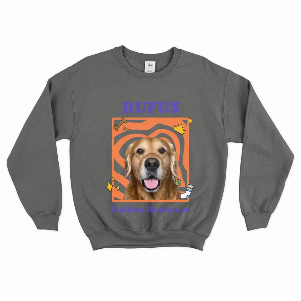 Personalized Pop Art Pet Photo Sweatshirt