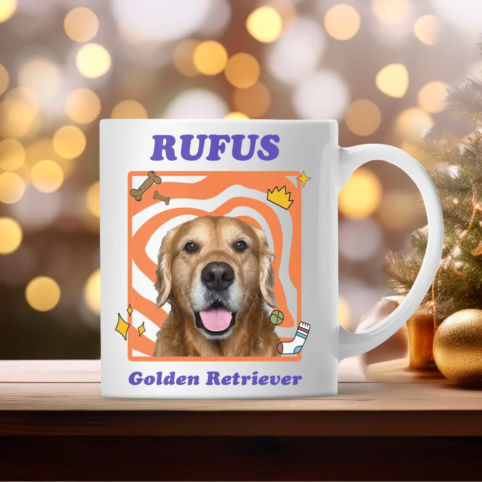 Personalized Pop Art Pet Photo Mug