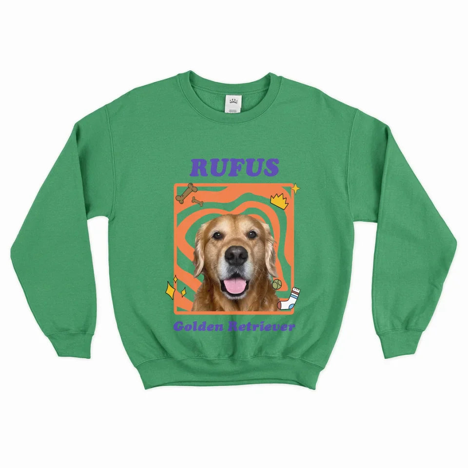 Personalized Pop Art Pet Photo Sweatshirt