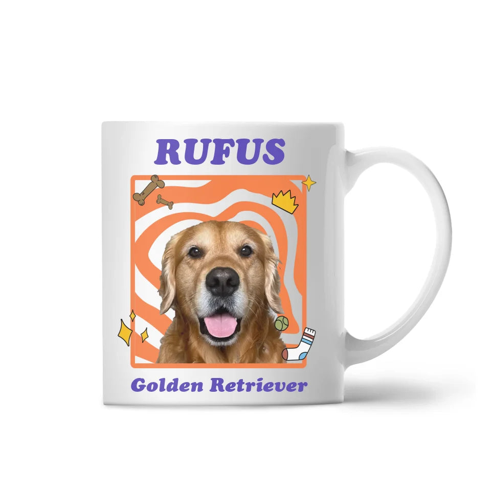 Personalized Pop Art Pet Photo Mug