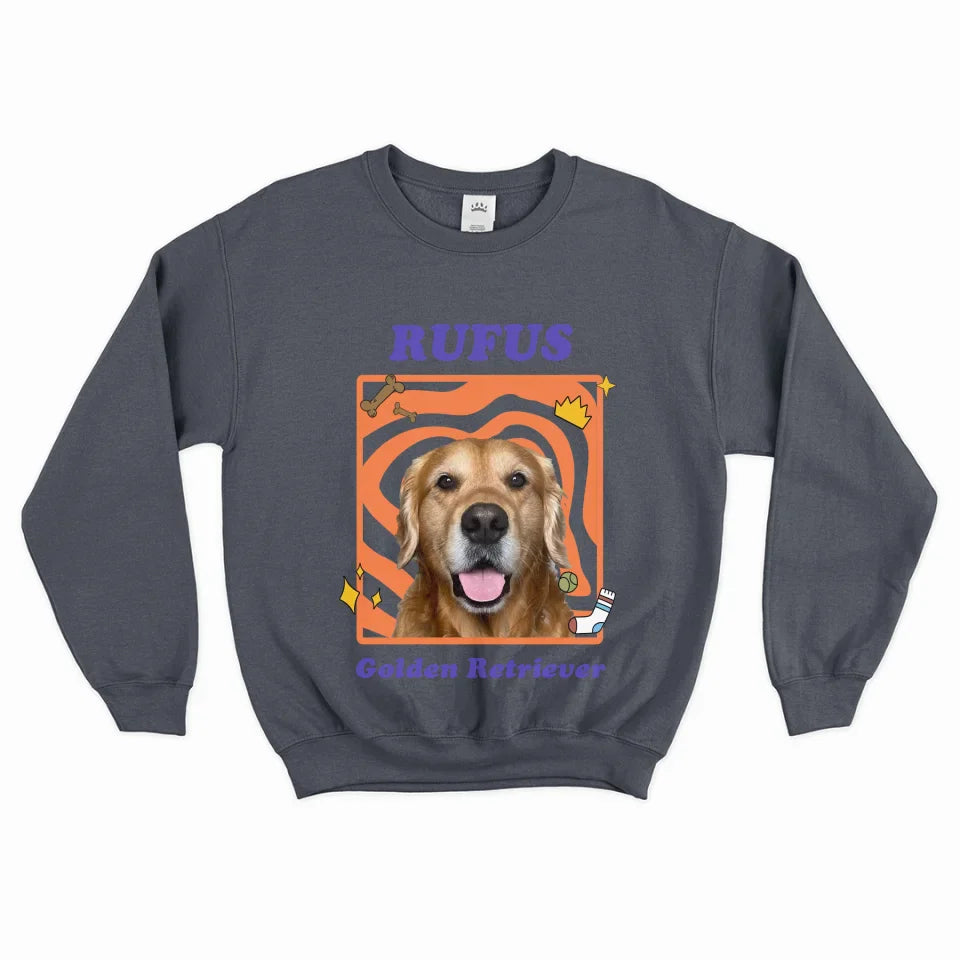 Personalized Pop Art Pet Photo Sweatshirt