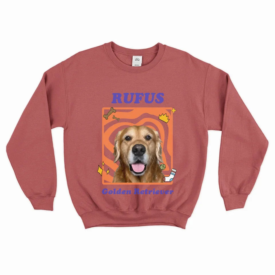 Personalized Pop Art Pet Photo Sweatshirt