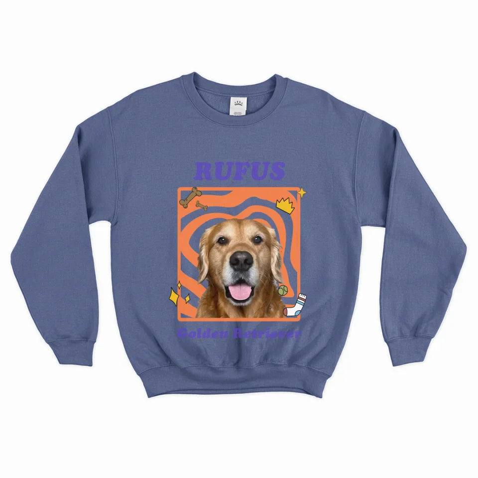 Personalized Pop Art Pet Photo Sweatshirt