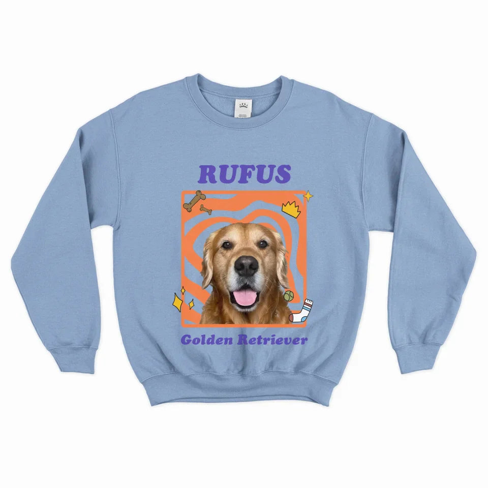 Personalized Pop Art Pet Photo Sweatshirt