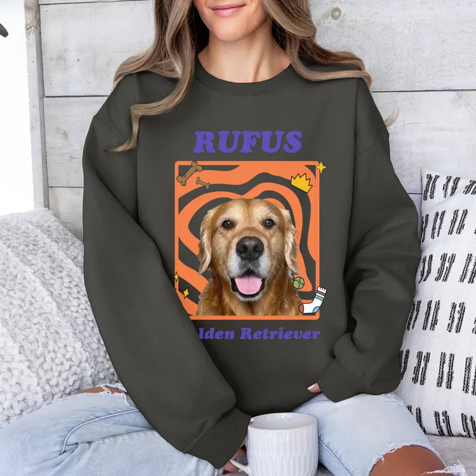 Personalized Pop Art Pet Photo Sweatshirt
