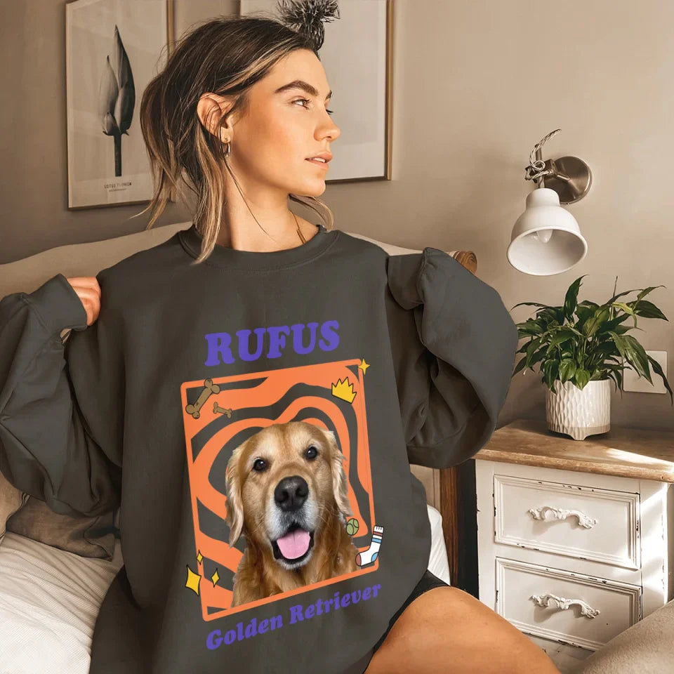 Personalized Pop Art Pet Photo Sweatshirt