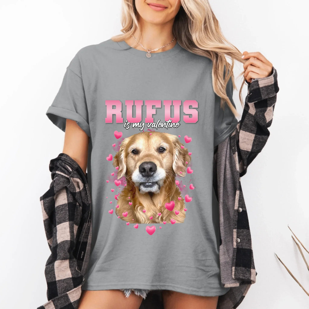 Personalized Valentines Custom Pet Photo T-Shirt
