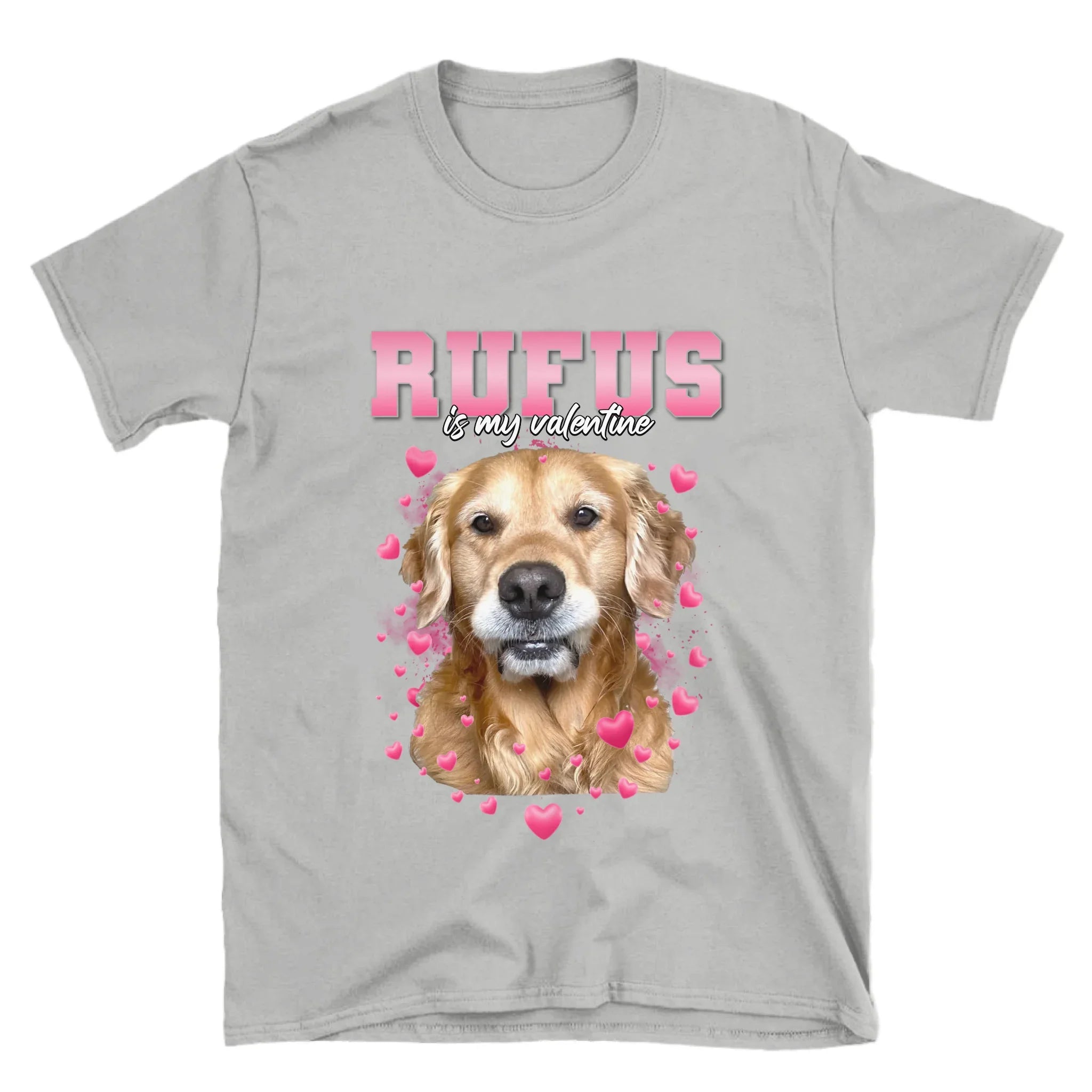 Personalized Valentines Custom Pet Photo T-Shirt