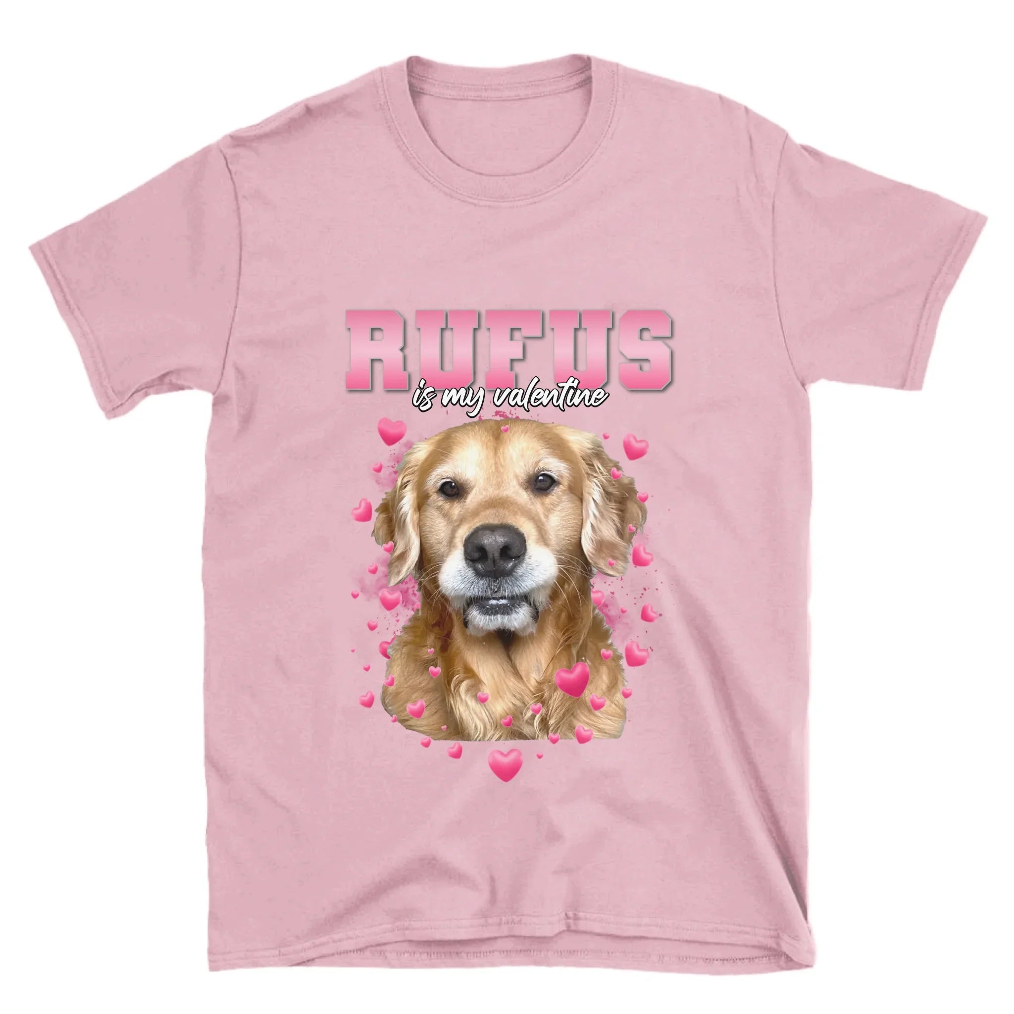 Personalized Valentines Custom Pet Photo T-Shirt
