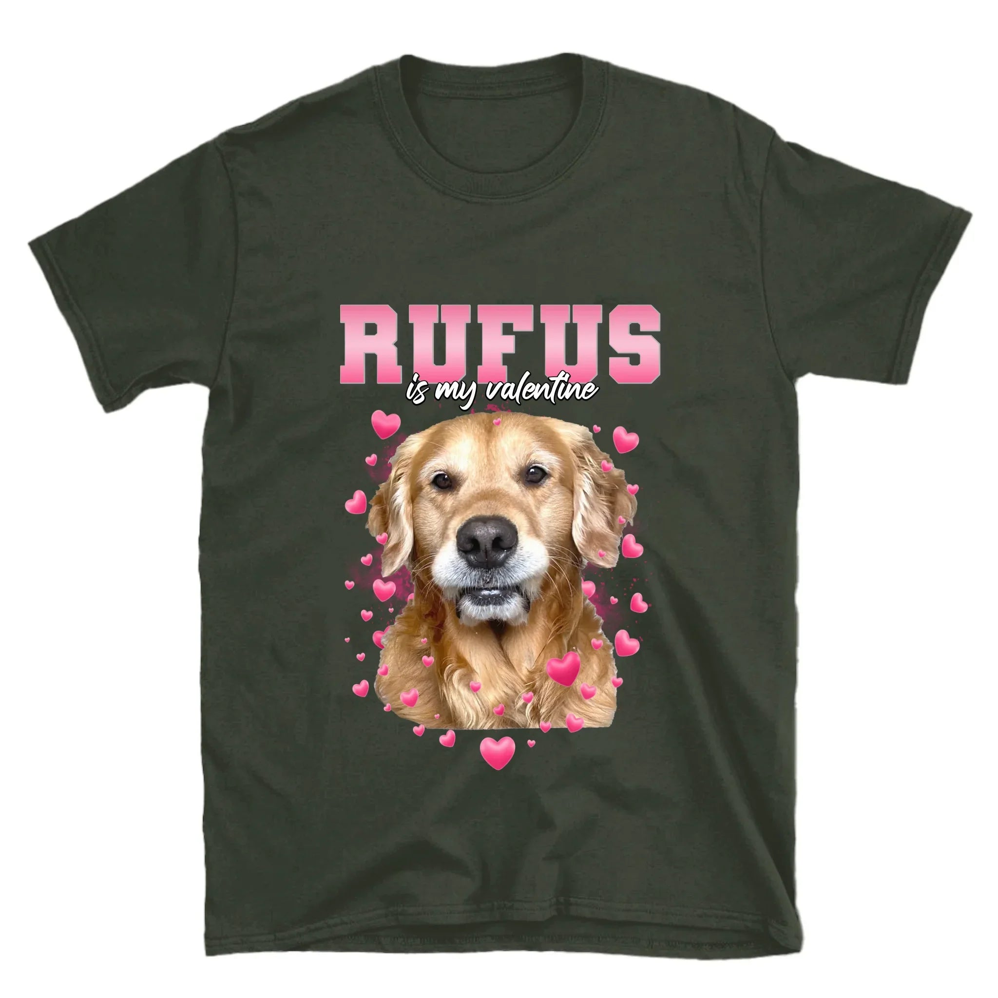 Personalized Valentines Custom Pet Photo T-Shirt