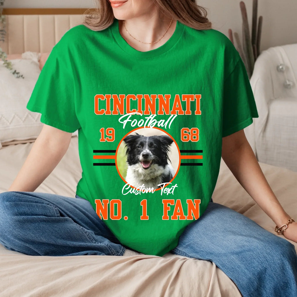 Personalized American Football Photo Upload T-Shirt