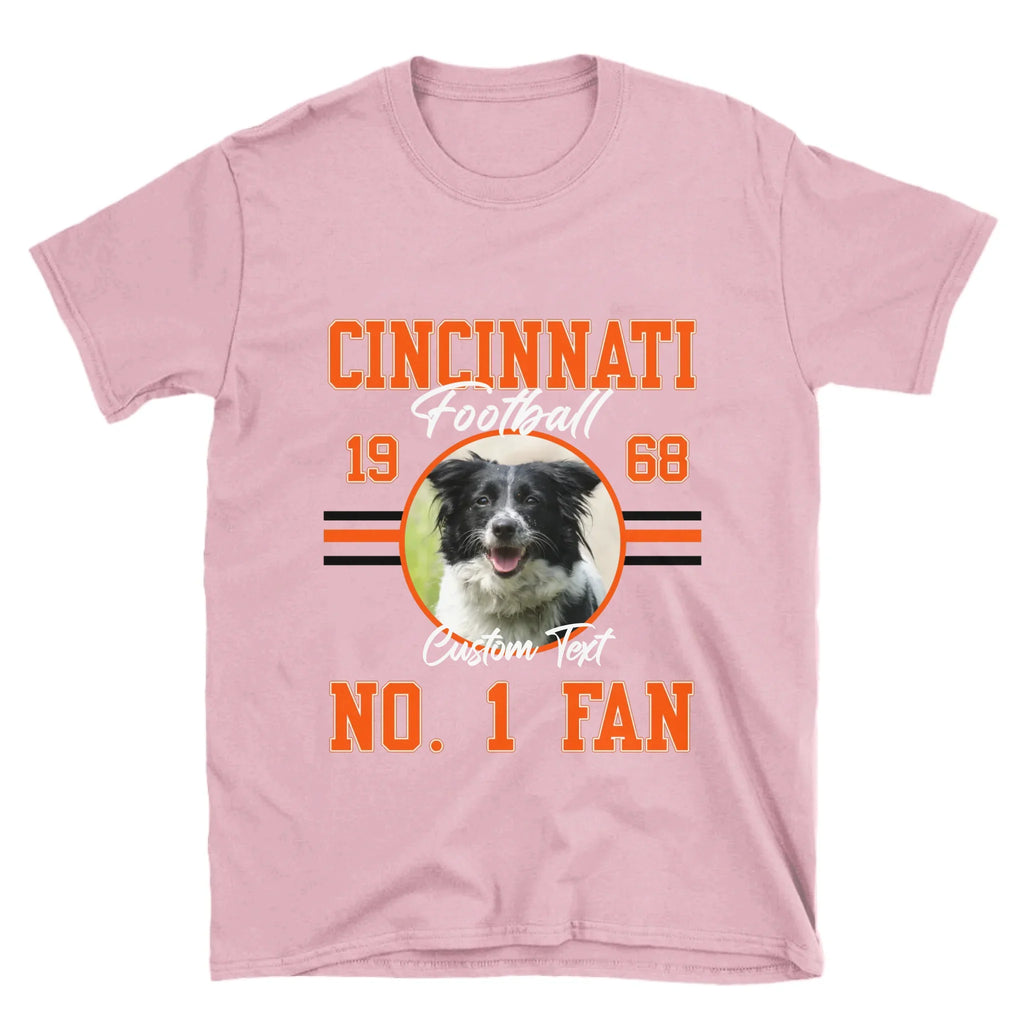 Personalized American Football Photo Upload T-Shirt