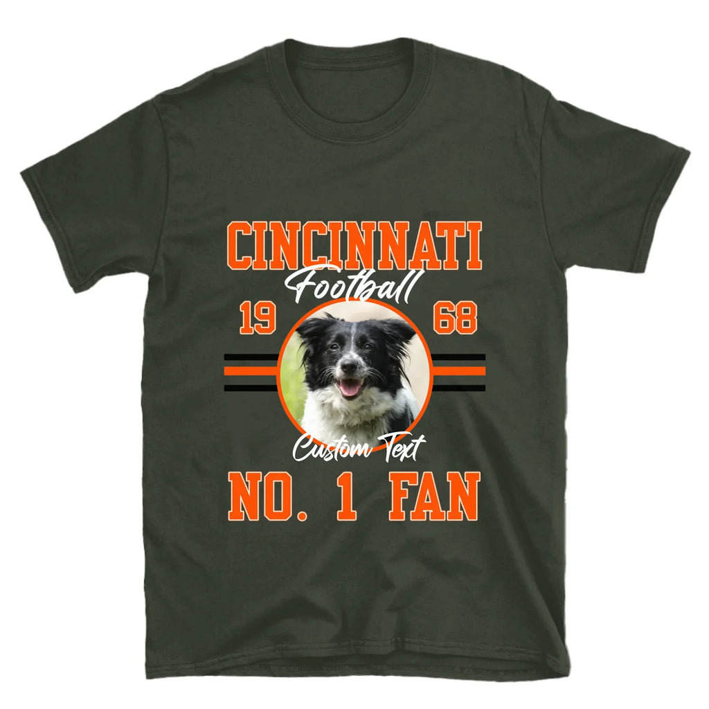 Personalized American Football Photo Upload T-Shirt