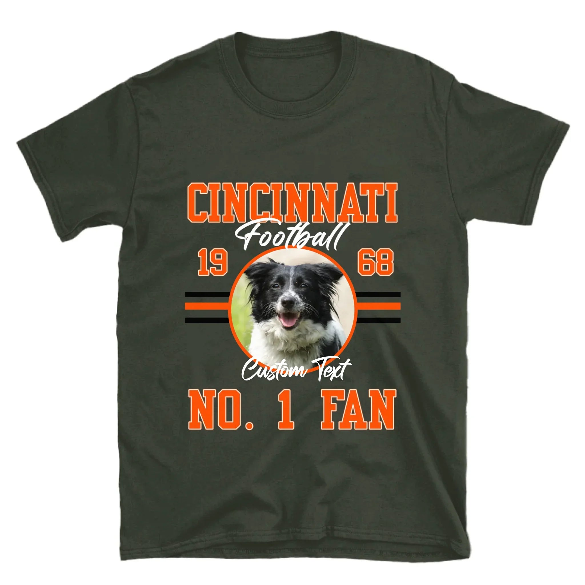 Personalized American Football Photo Upload T-Shirt