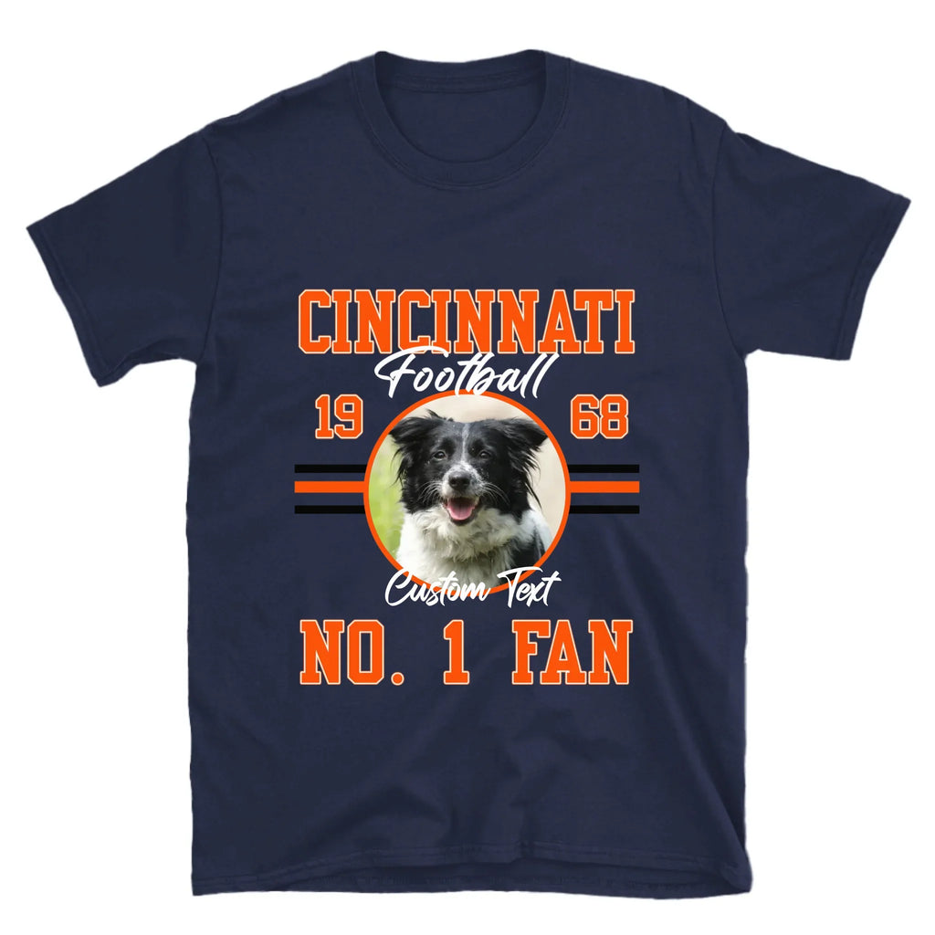 Personalized American Football Photo Upload T-Shirt
