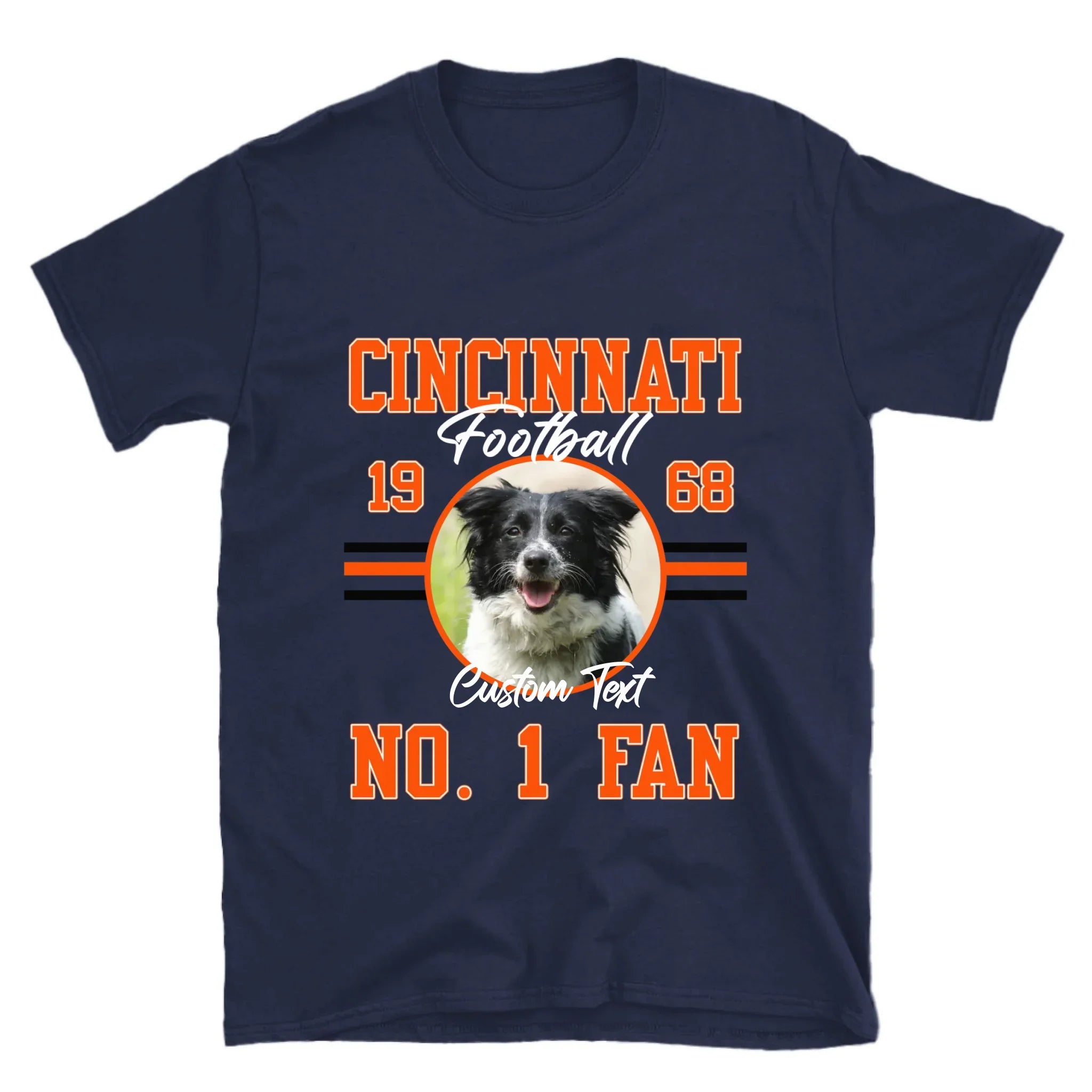 Personalized American Football Photo Upload T-Shirt