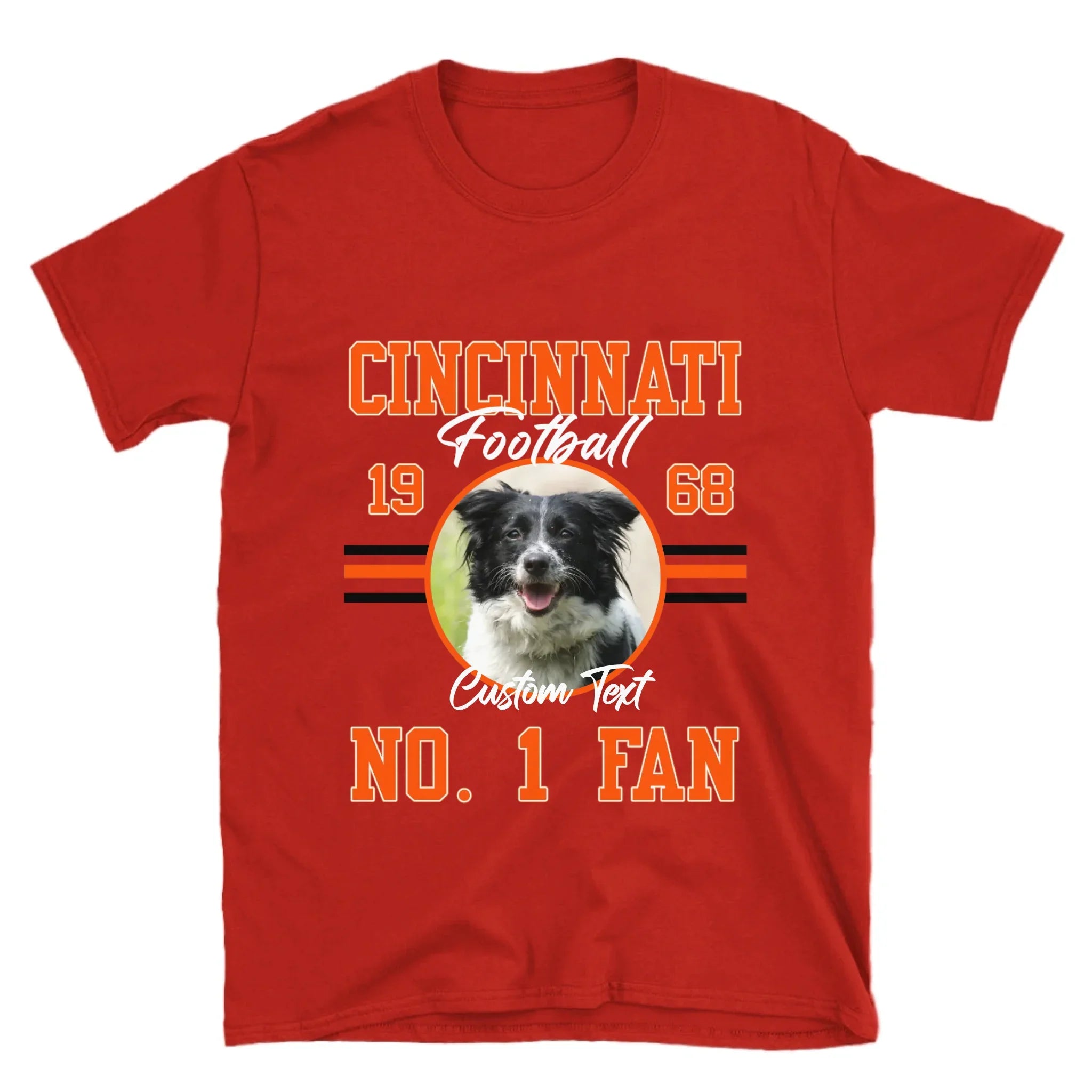 Personalized American Football Photo Upload T-Shirt