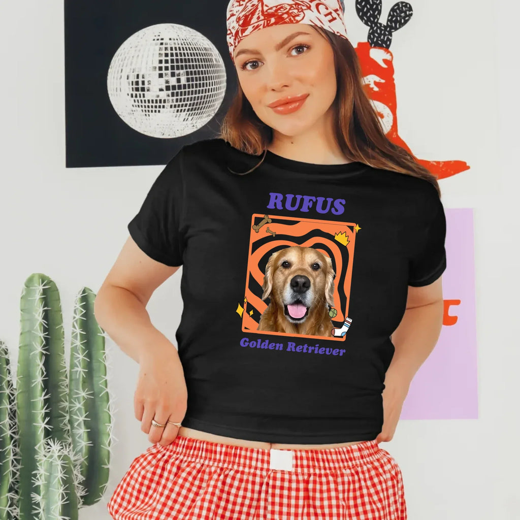 Personalized Pop Art Pet Photo Baby Tee