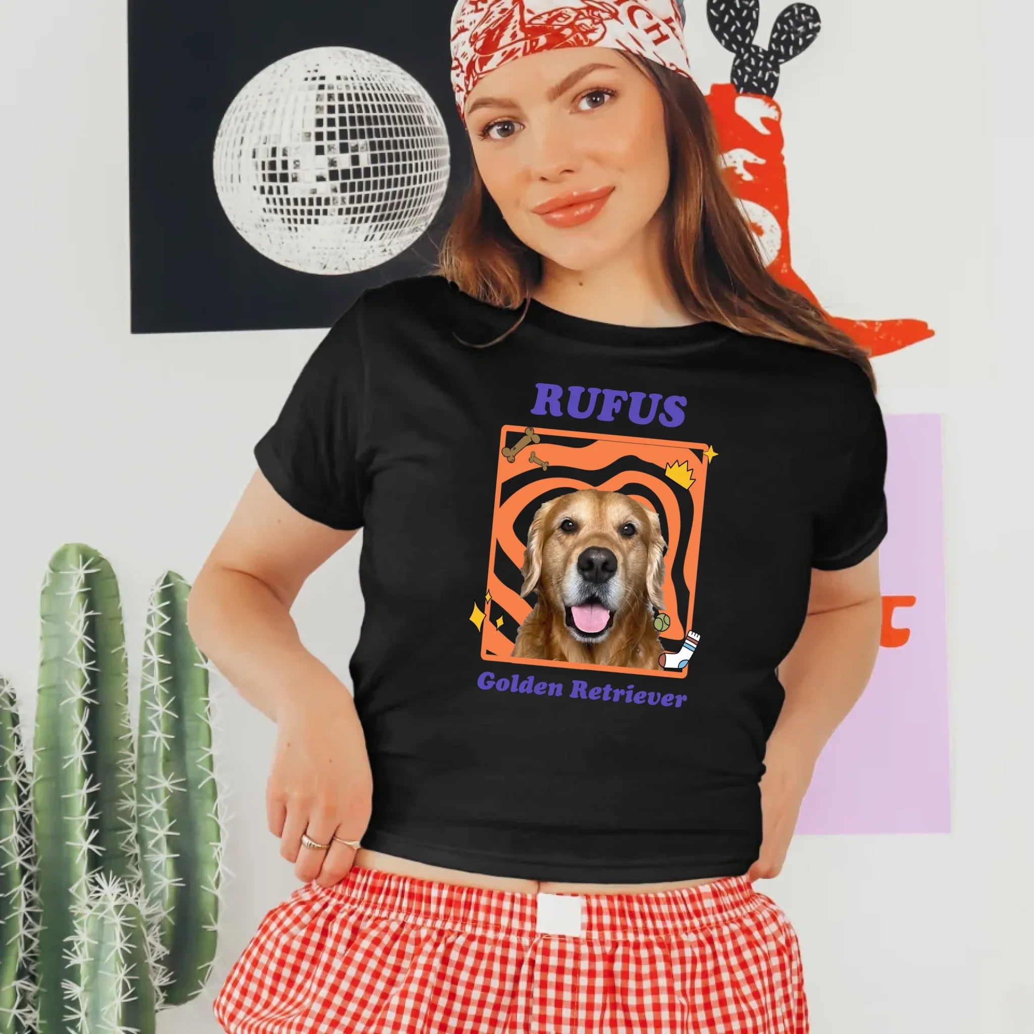 Personalized Pop Art Pet Photo Baby Tee