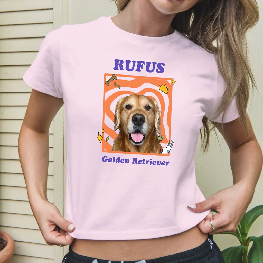 Personalized Pop Art Pet Photo Baby Tee