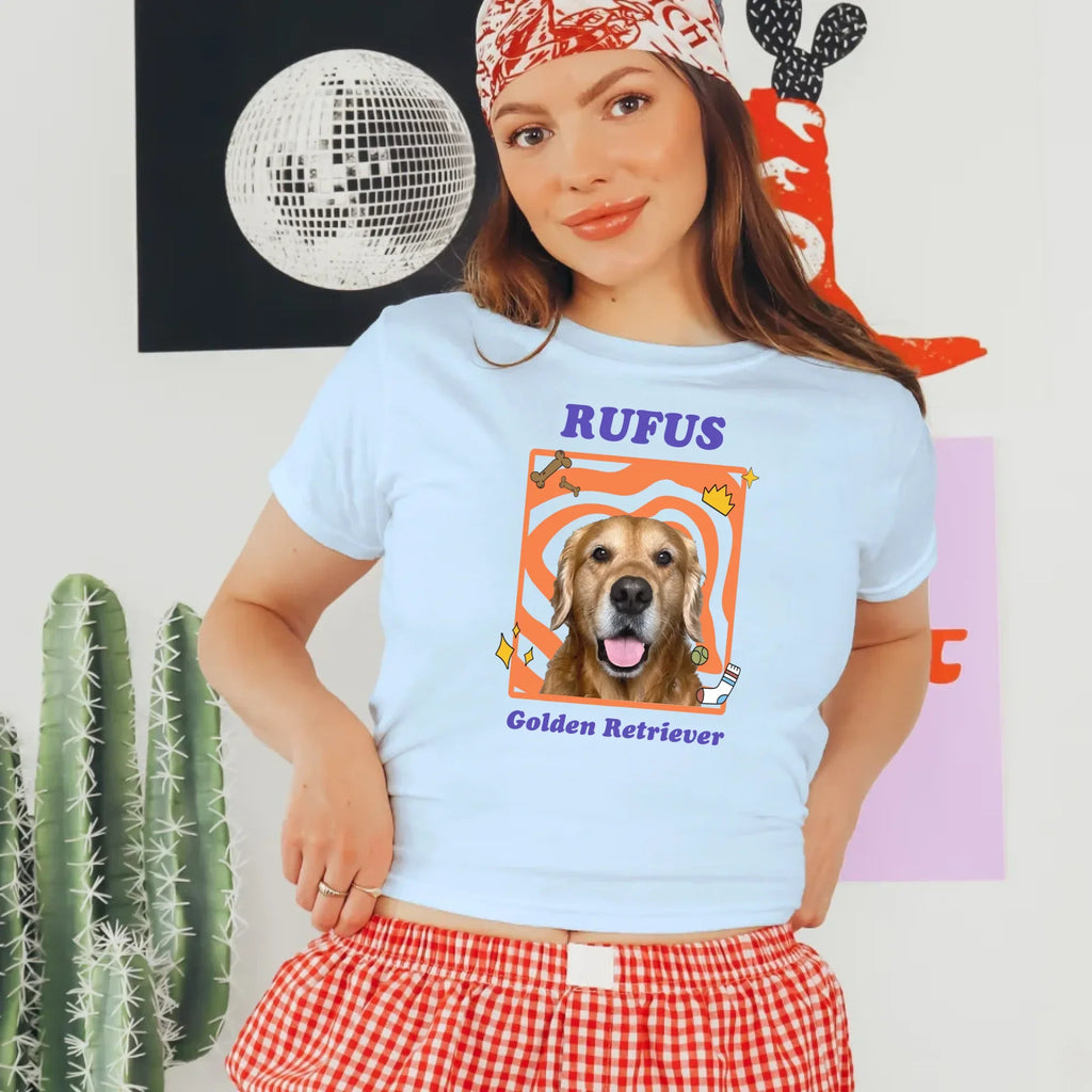 Personalized Pop Art Pet Photo Baby Tee
