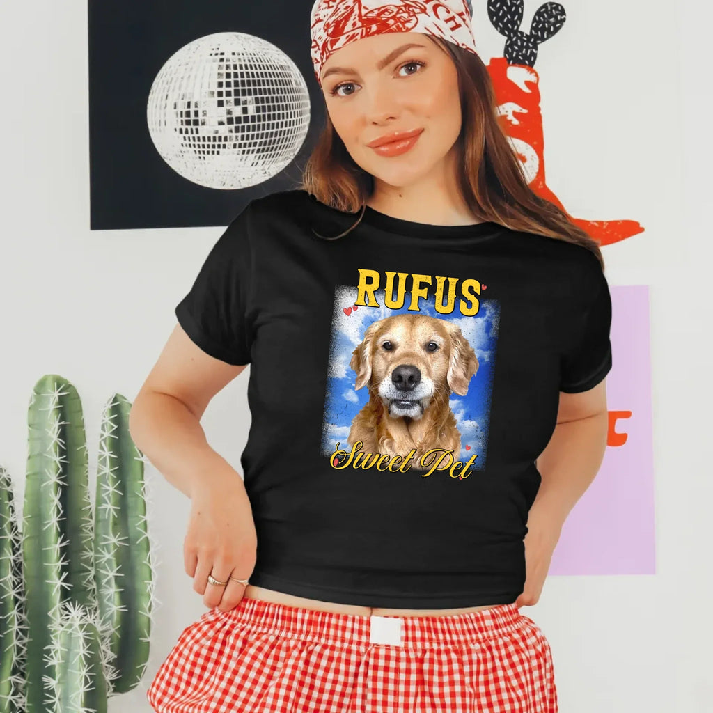 Personalized Photo and Backdrop Baby Tee