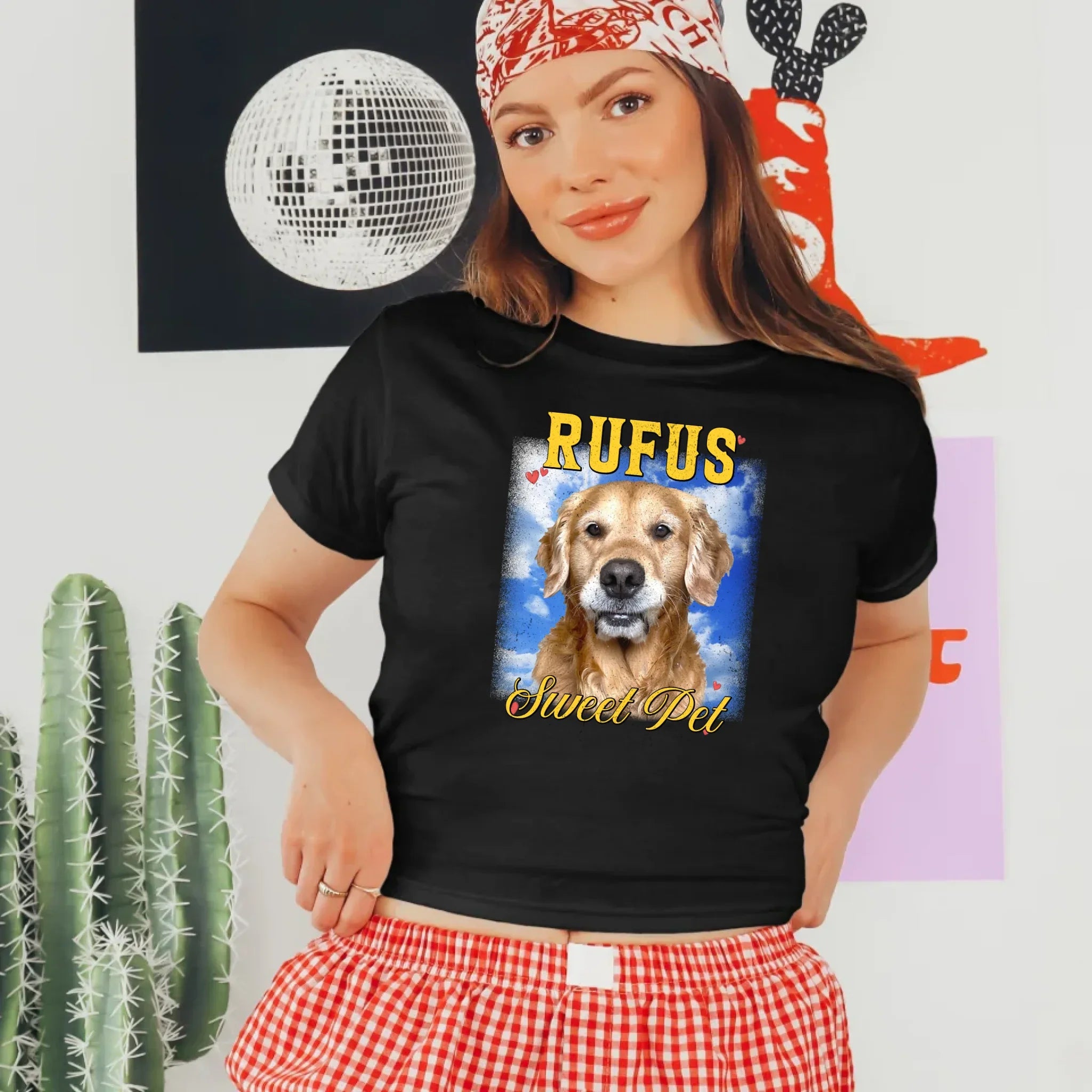 Personalized Photo and Backdrop Baby Tee