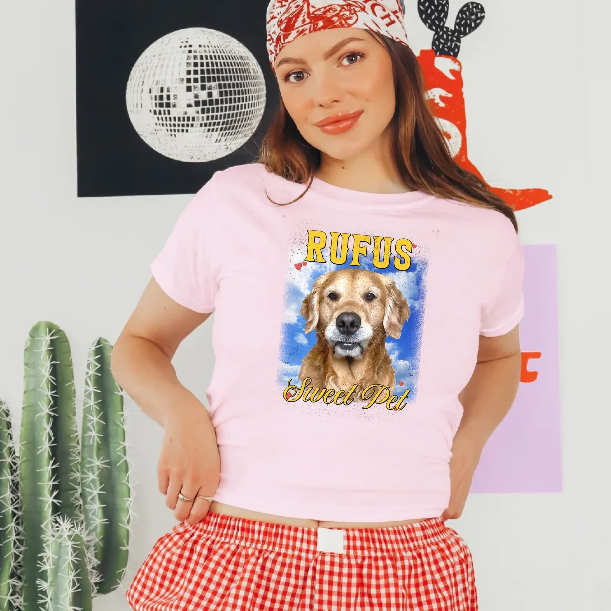 Personalized Photo and Backdrop Baby Tee