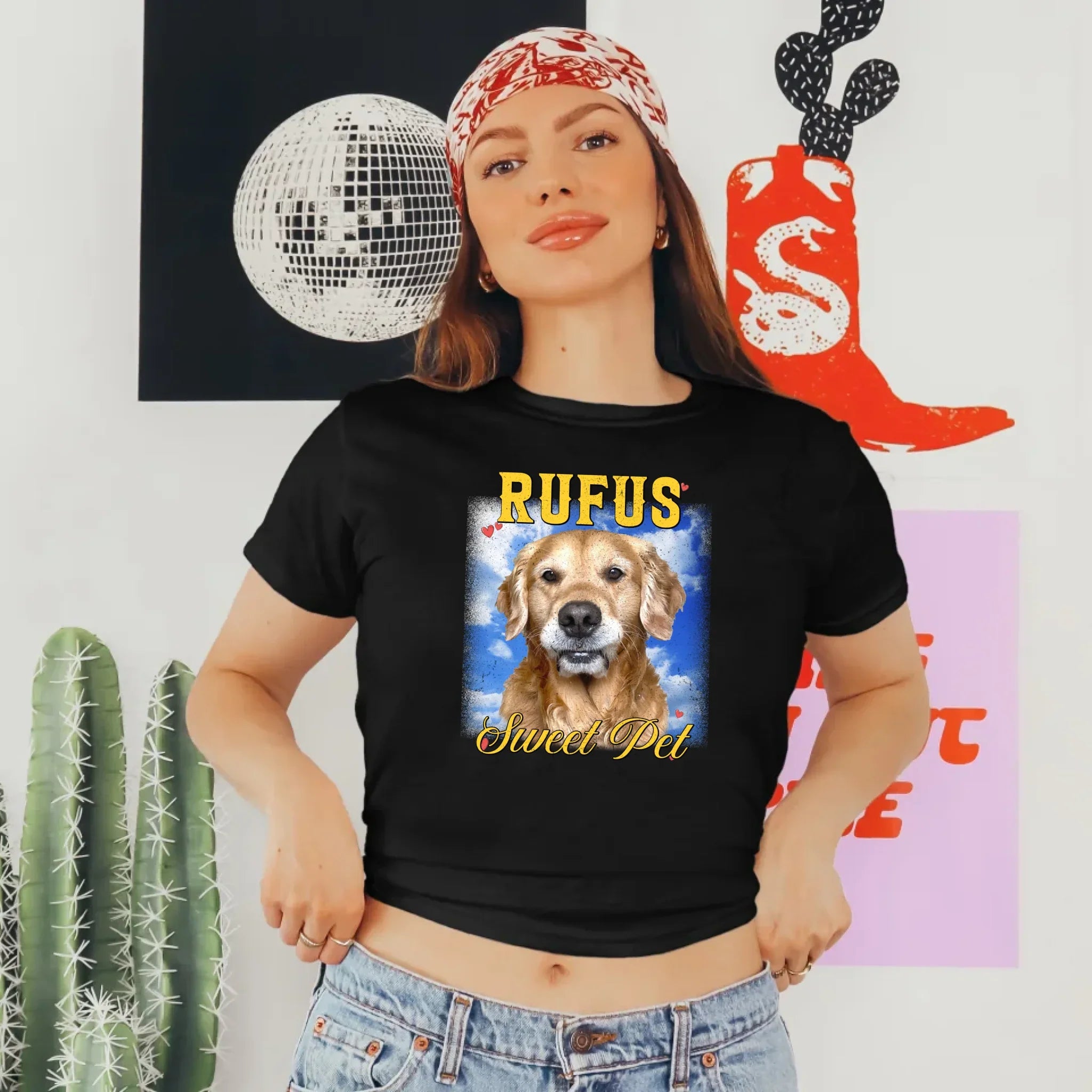 Personalized Photo and Backdrop Baby Tee