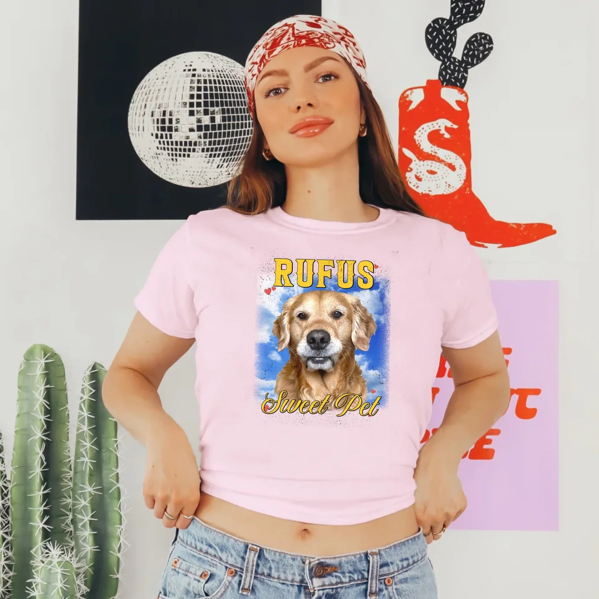 Personalized Photo and Backdrop Baby Tee