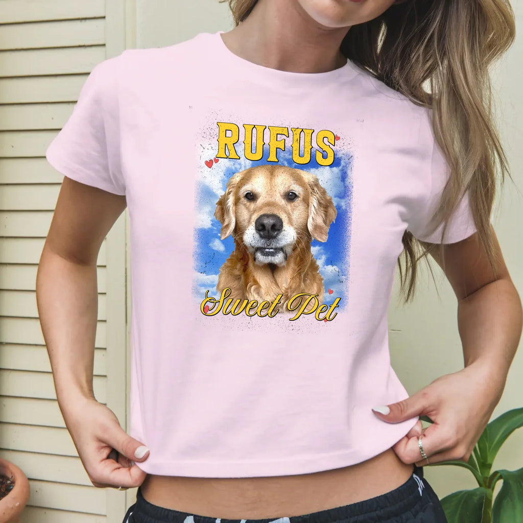 Personalized Photo and Backdrop Baby Tee